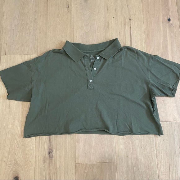 Aerie | Polo Collared Tshirt Bundle 💚🩵 - Picture 2 of 12
